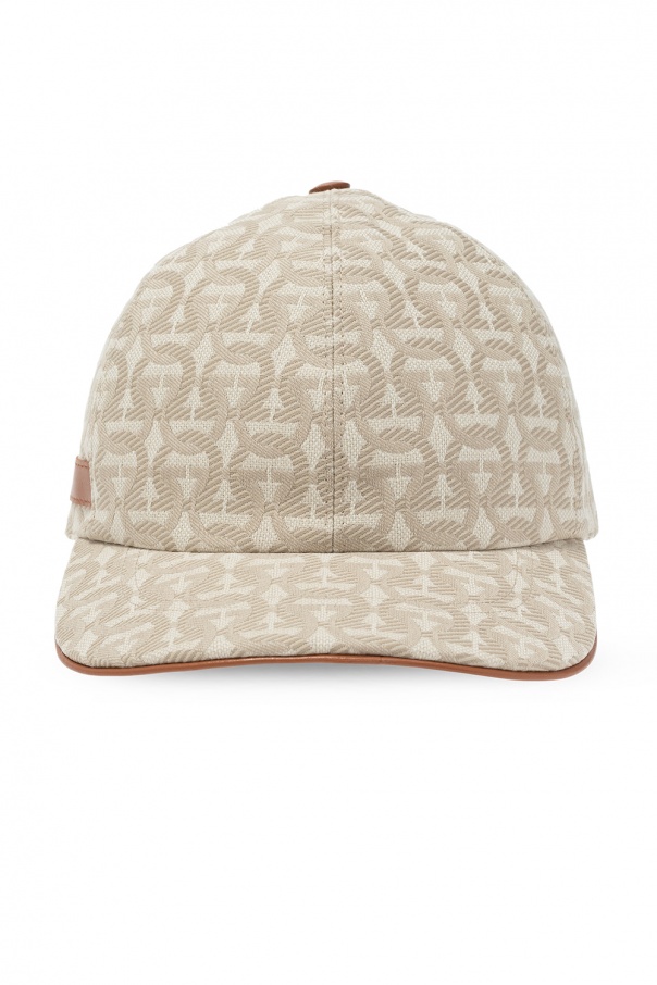 Beige Baseball cap with Gancini motif FERRAGAMO - Vitkac KR